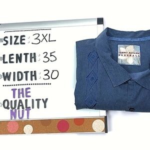 Tommy Bahama Baseball XL Embroidered Shirt